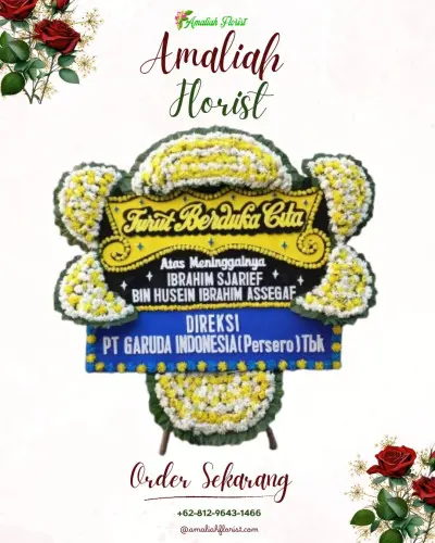 Papan Bunga Duka di Banyuasih