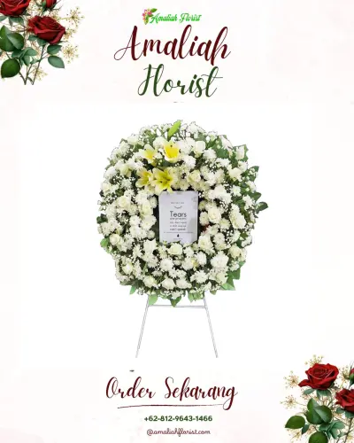 Krans Bunga Duka Cita di Banyuasih