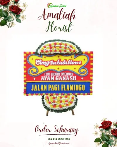 Bunga Papan Congratulation di Banyuasih
